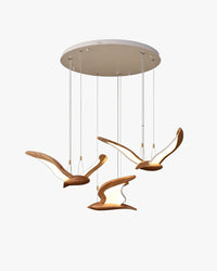 WOMO Flying Bird Wooden Chandelier-WM3280