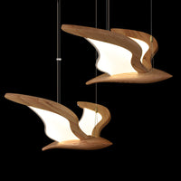 WOMO Flying Bird Wooden Chandelier-WM3280