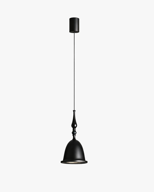 WOMO Small Wood Carved Bell Pendant Light-WM3285