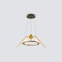 WOMO Gold Bird Round Chandelier-WM2512d