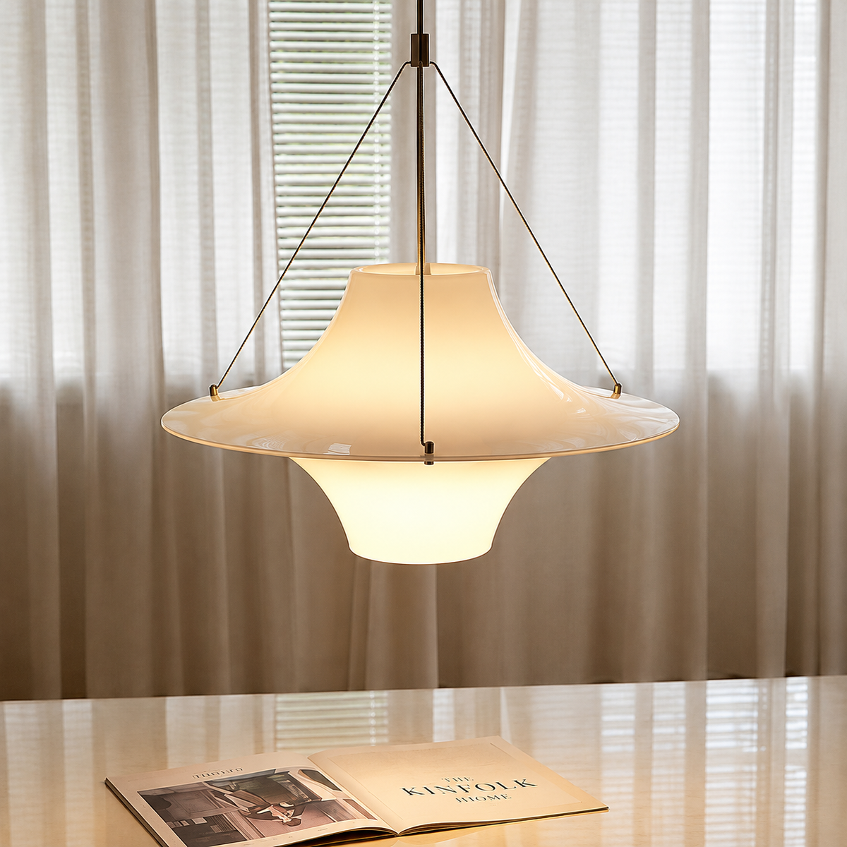 WOMO Modern UFO-Inspired Pendant Light-WM3205