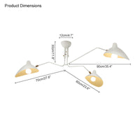 WOMO Arms Semi-Flush Mount Light-WM2057