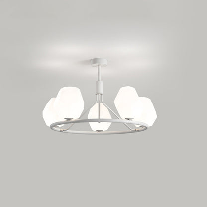 WOMO White Rock Shaded Chandelier-WM2168