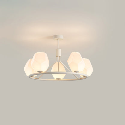 WOMO White Rock Shaded Chandelier-WM2168