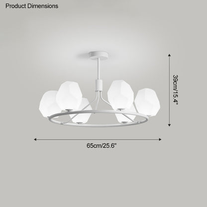 WOMO White Rock Shaded Chandelier-WM2168