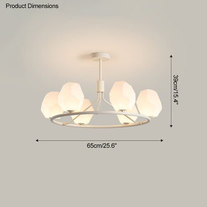 WOMO White Rock Shaded Chandelier-WM2168