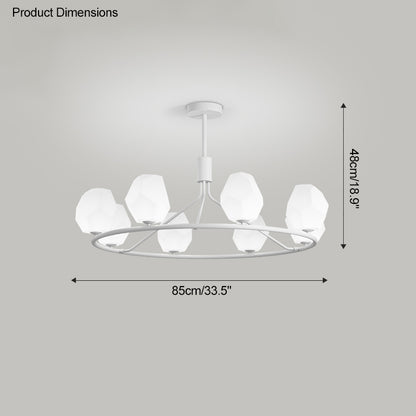 WOMO White Rock Shaded Chandelier-WM2168