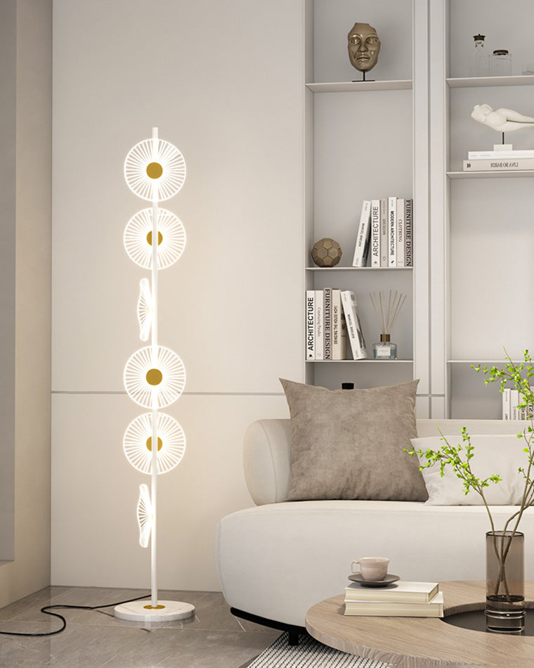 WOMO Multi-light Dimmable Floor Lamp with Remote-WM7075