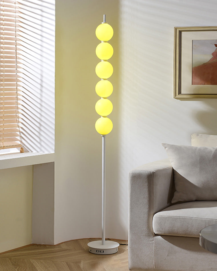 WOMO Colorful Stacked Ball Dimmable Corner Floor Lamp-WM7071