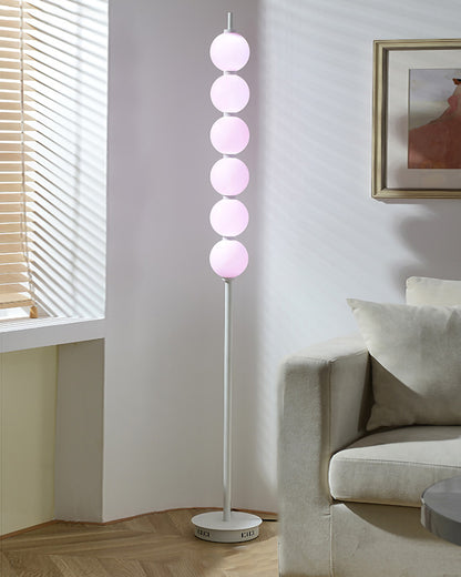 WOMO Colorful Stacked Ball Dimmable Corner Floor Lamp-WM7071