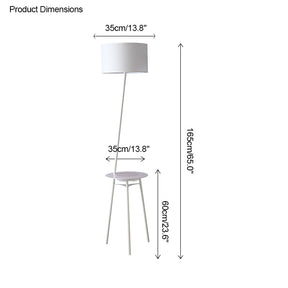 WOMO Dimmable Tripod Floor Lamp with Charging Tray-WM7057