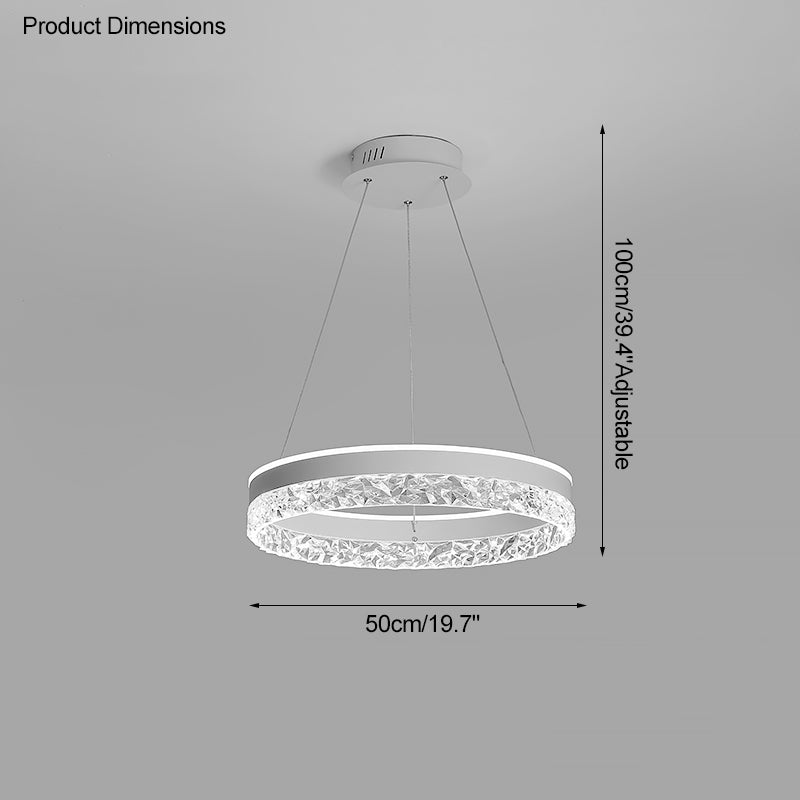 WOMO Acrylic Circular LED Chandelier-WM2171