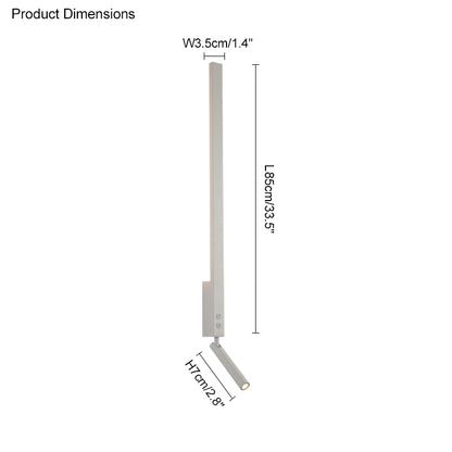 WOMO Long Linear Wall Sconce with Spotlight-WM6052