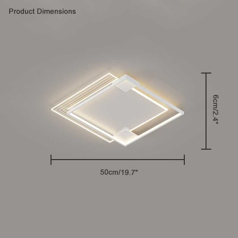 WOMO Low Profile Geometric Ceiling Light-WM1052