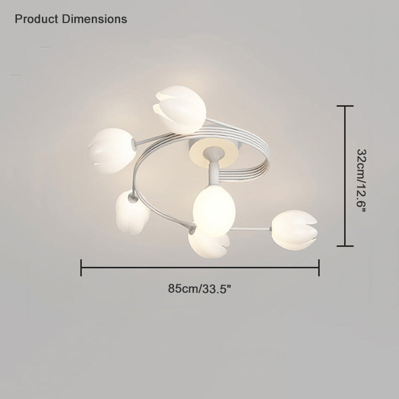 WOMO Fancy Magnolia Flower Ceiling Light-WM1045