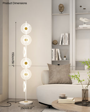 WOMO Multi-light Dimmable Floor Lamp with Remote-WM7075