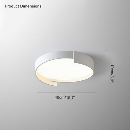 WOMO Round Asymmetrical Flush Mount Ceiling Light-WM1060