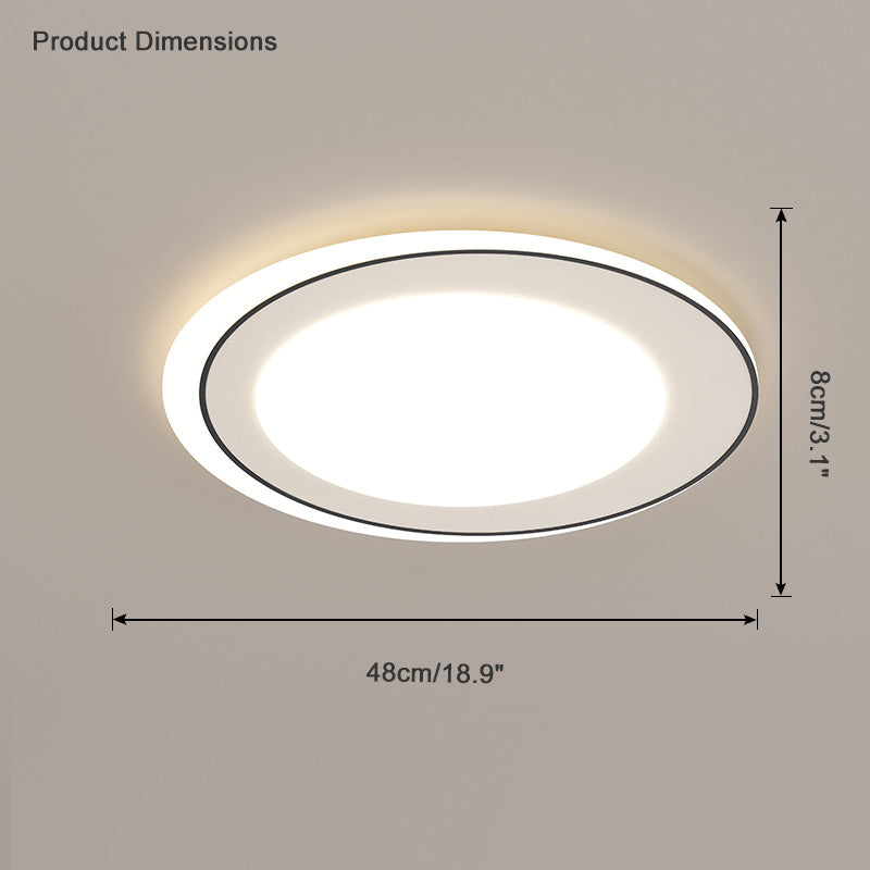 WOMO Geometric Flat Flush Mount Ceiling Light-WM1054