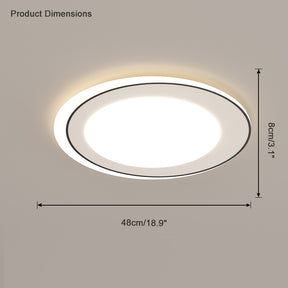 WOMO Geometric Flat Flush Mount Ceiling Light-WM1054