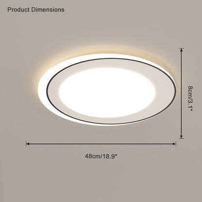 WOMO Geometric Flat Flush Mount Ceiling Light-WM1054