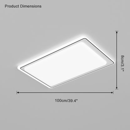 WOMO Geometric Flat Flush Mount Ceiling Light-WM1054