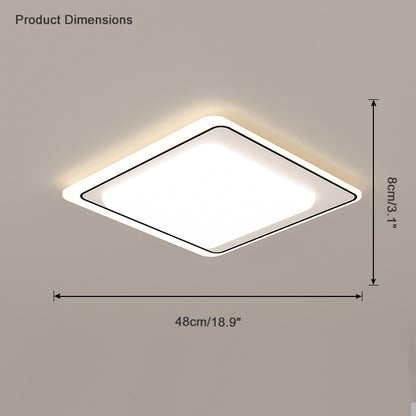 WOMO Geometric Flat Flush Mount Ceiling Light-WM1054