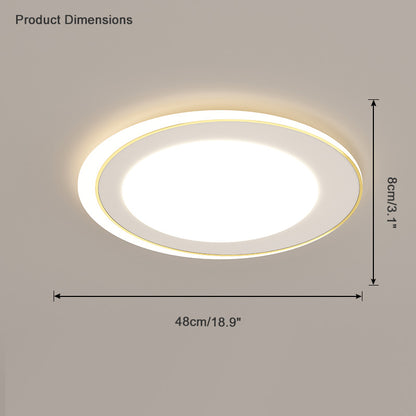 WOMO Geometric Flat Flush Mount Ceiling Light-WM1054