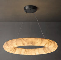 WOMO Lisse Ring Alabaster Chandelier - Rivage