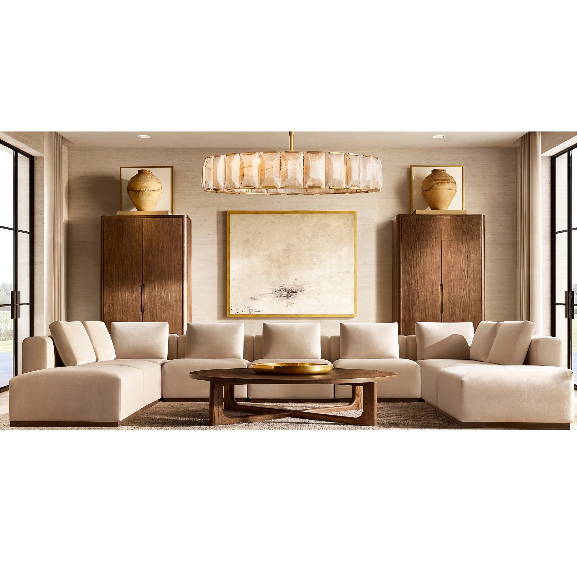 WOMO Alabaster Round Chandelier – Harlow