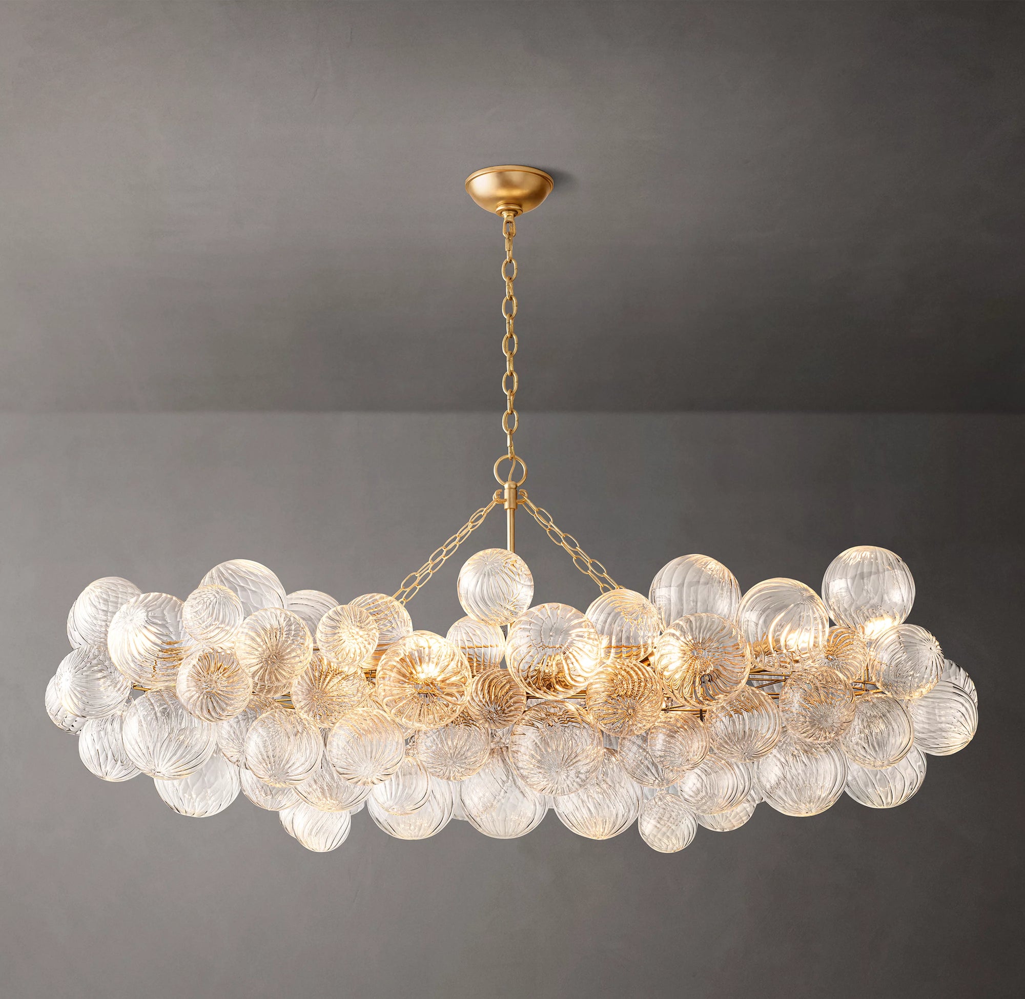 WOMO Glass Bubble Linear Chandelier - Talia