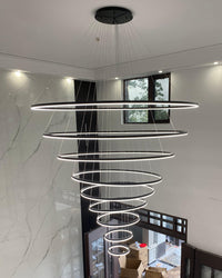 WOMO Tiered Ring LED Chandelier-WM2159