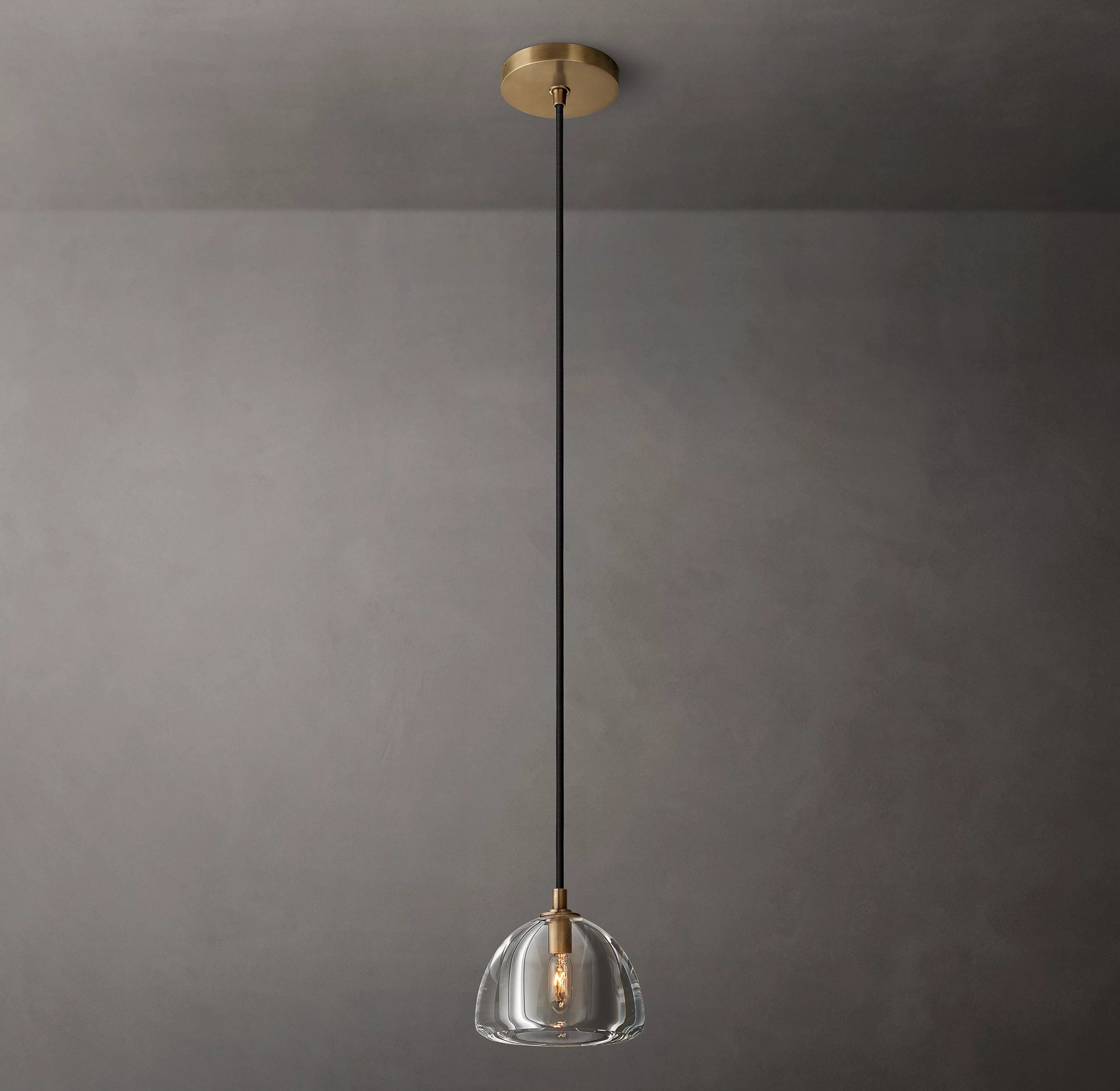 WOMO 7 Inch Crystal Pendant Light - Hemisphere