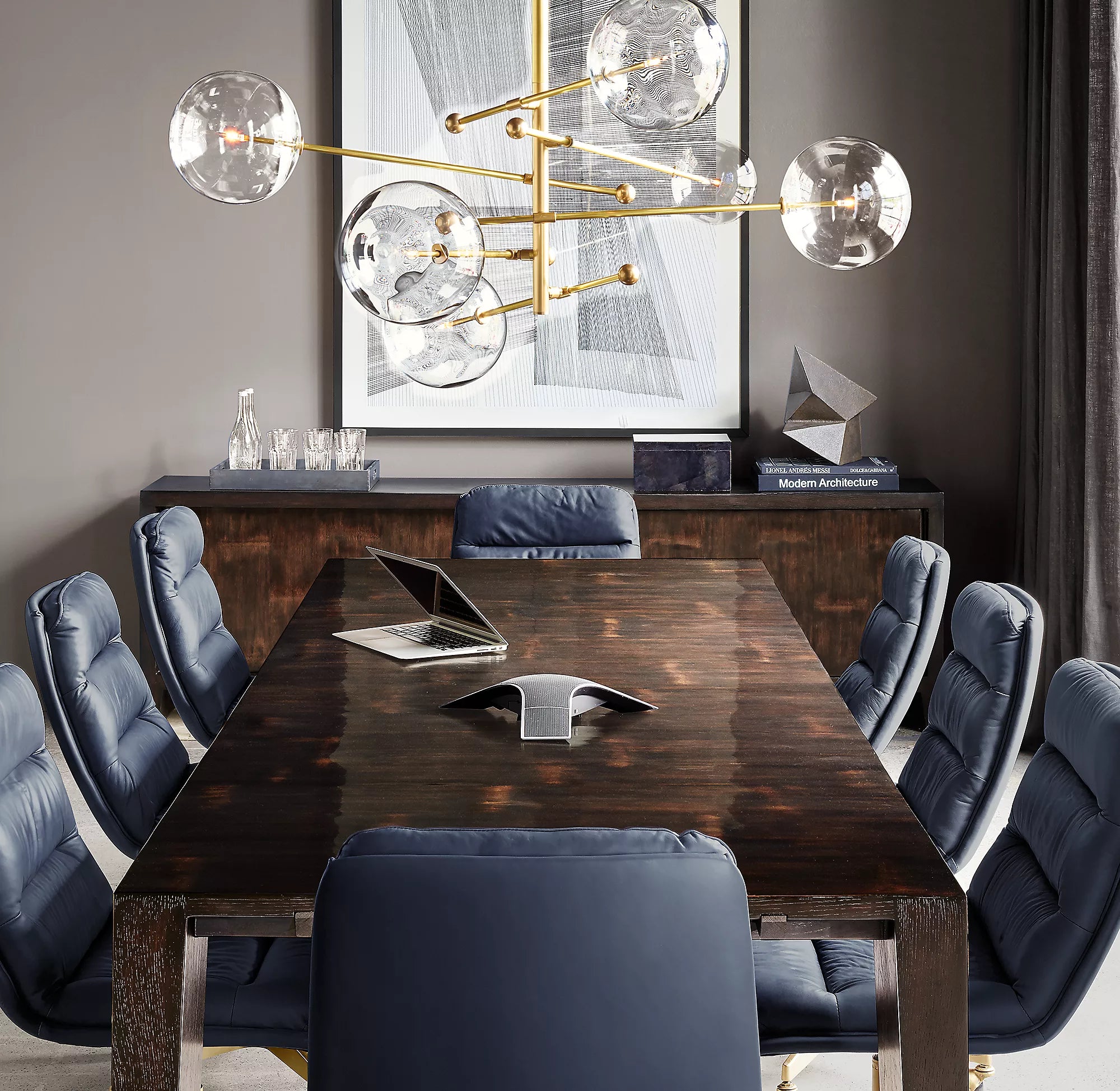 WOMO Sputnik Globe Glass Chandelier - Mobile