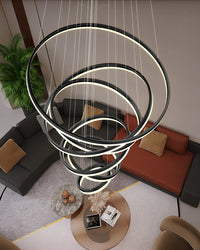 WOMO Tiered Ring LED Chandelier-WM2159