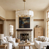 WOMO Round Alabaster Chandelier-WM2390a