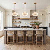 WOMO Drum Alabaster Pendant Light-WM2841