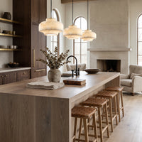 WOMO Drum Alabaster Pendant Light-WM2841