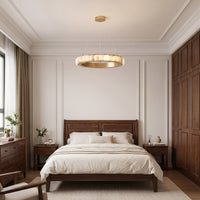 WOMO Tiered Circular Alabaster Chandelier-WM2858