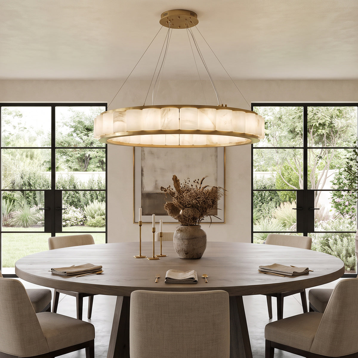 WOMO Bearing Circular Chandelier-WM2859