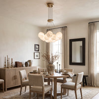 WOMO Cluster Globe Alabaster Pendant Chandelier-WM2865