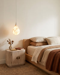 WOMO Alabaster Raindrop Pendant Light-WM2901