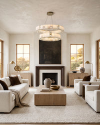 WOMO Alabaster Circular Led Chandelier-WM3056