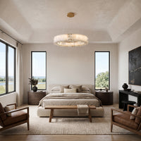 WOMO Alabaster Circular Led Chandelier-WM3056