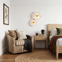 WOMO Art Deco Disc Alabaster Wall Sconce-WM6128