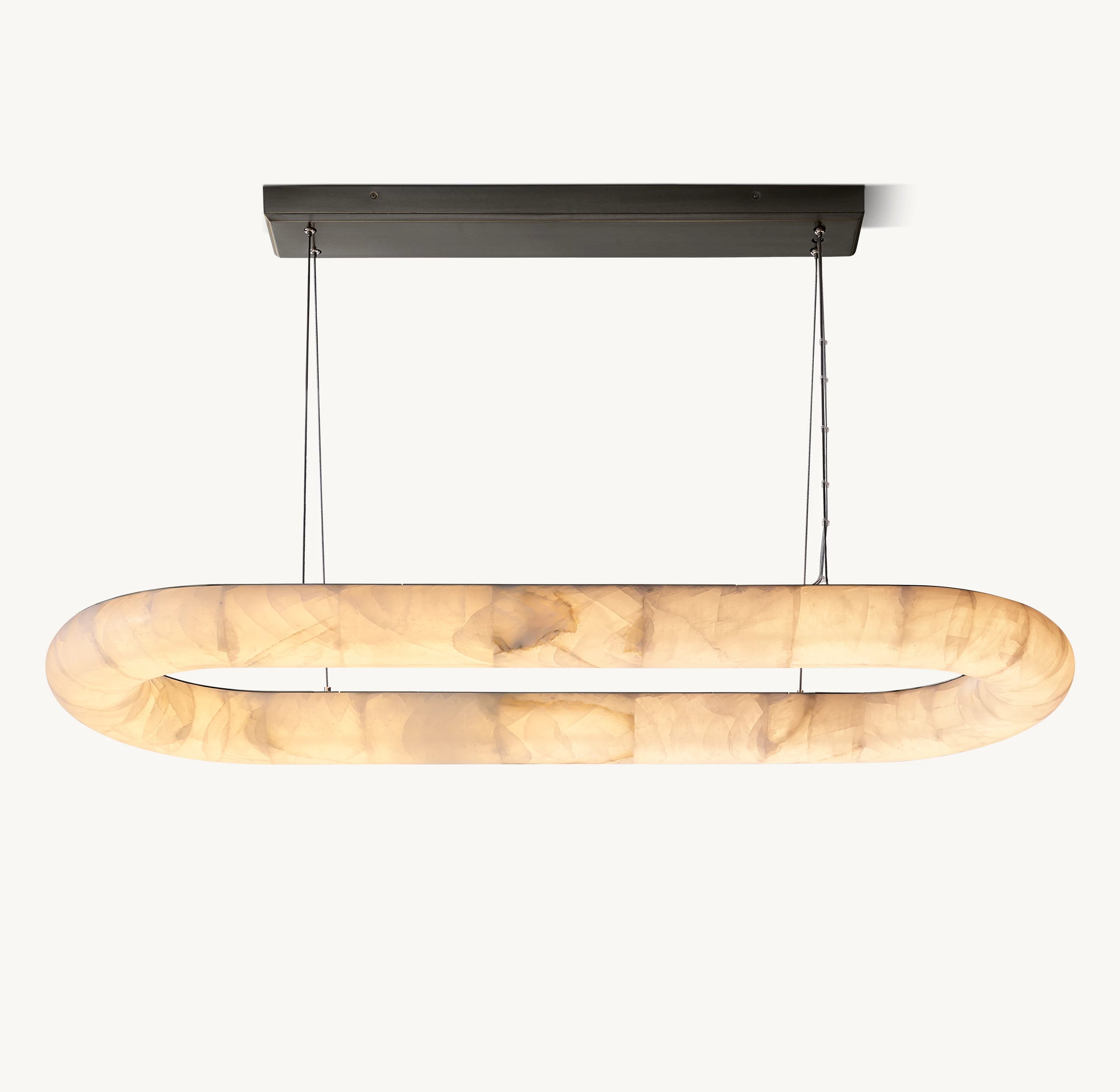 WOMO Lisse Linear Alabaster Chandelier - Rivage