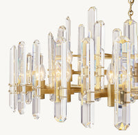 WOMO Crystal Prism Round Chandelier - Bonnington