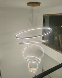 WOMO Tiered Ring LED Chandelier-WM2159