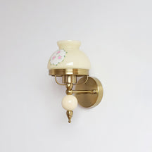 WOMO French Pink Glass Wall Sconce-WM6046