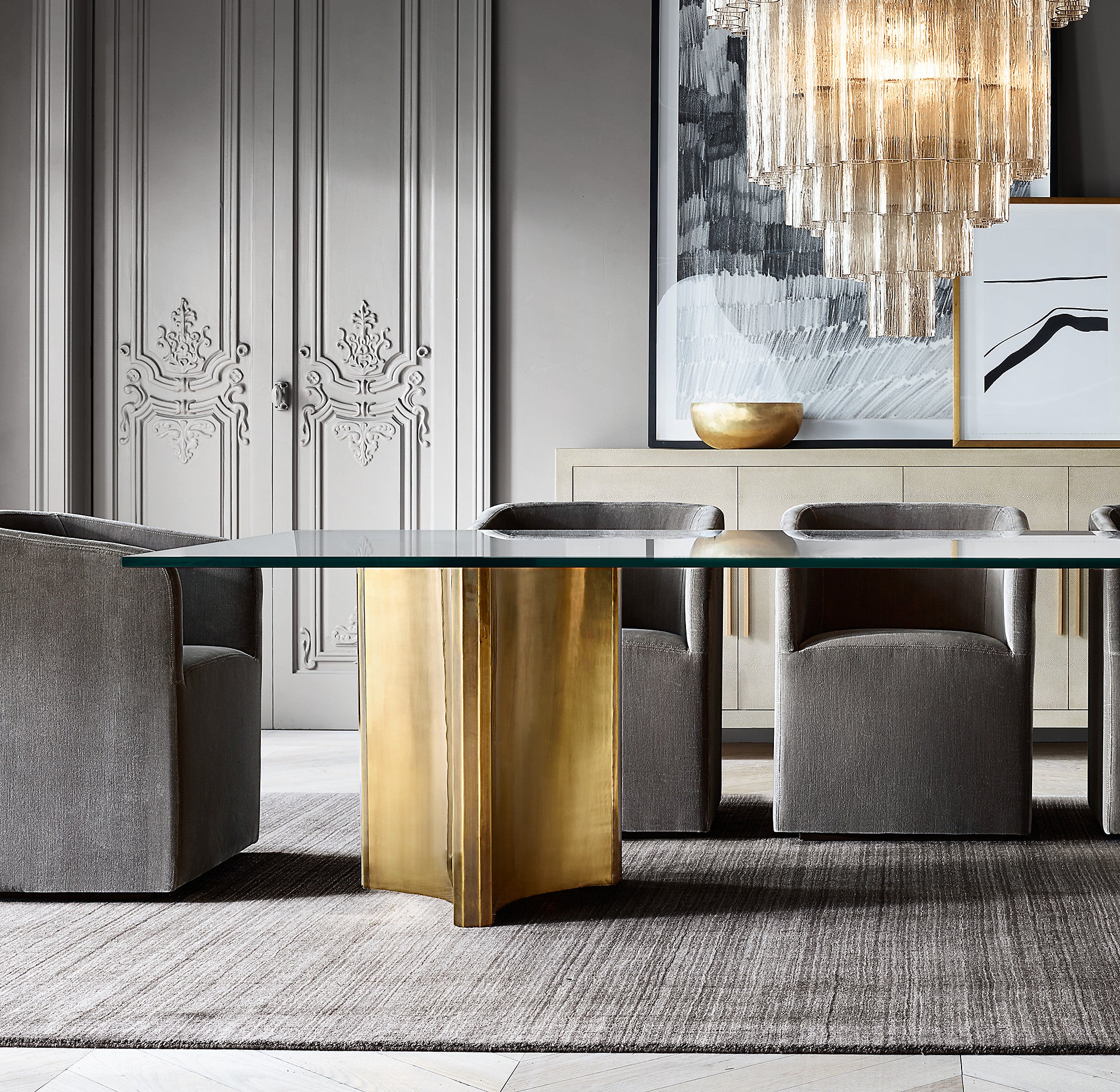 WOMO Tronchi Murano Glass Tiered Chandelier - Serenella