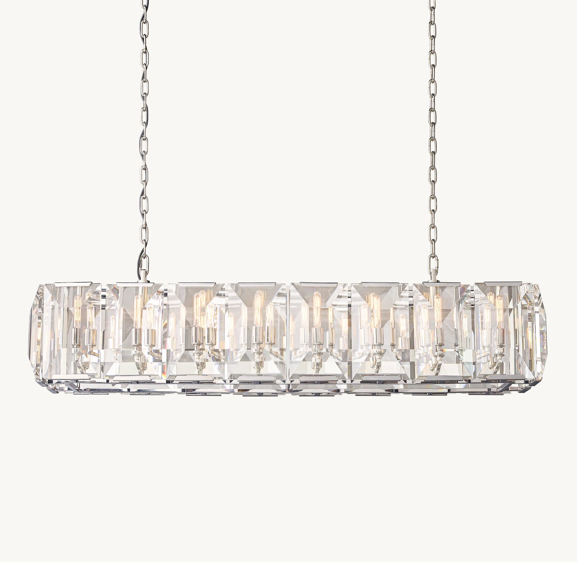 WOMO Crystal Rectangular Chandelier – Harlow